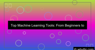 machine learning tools